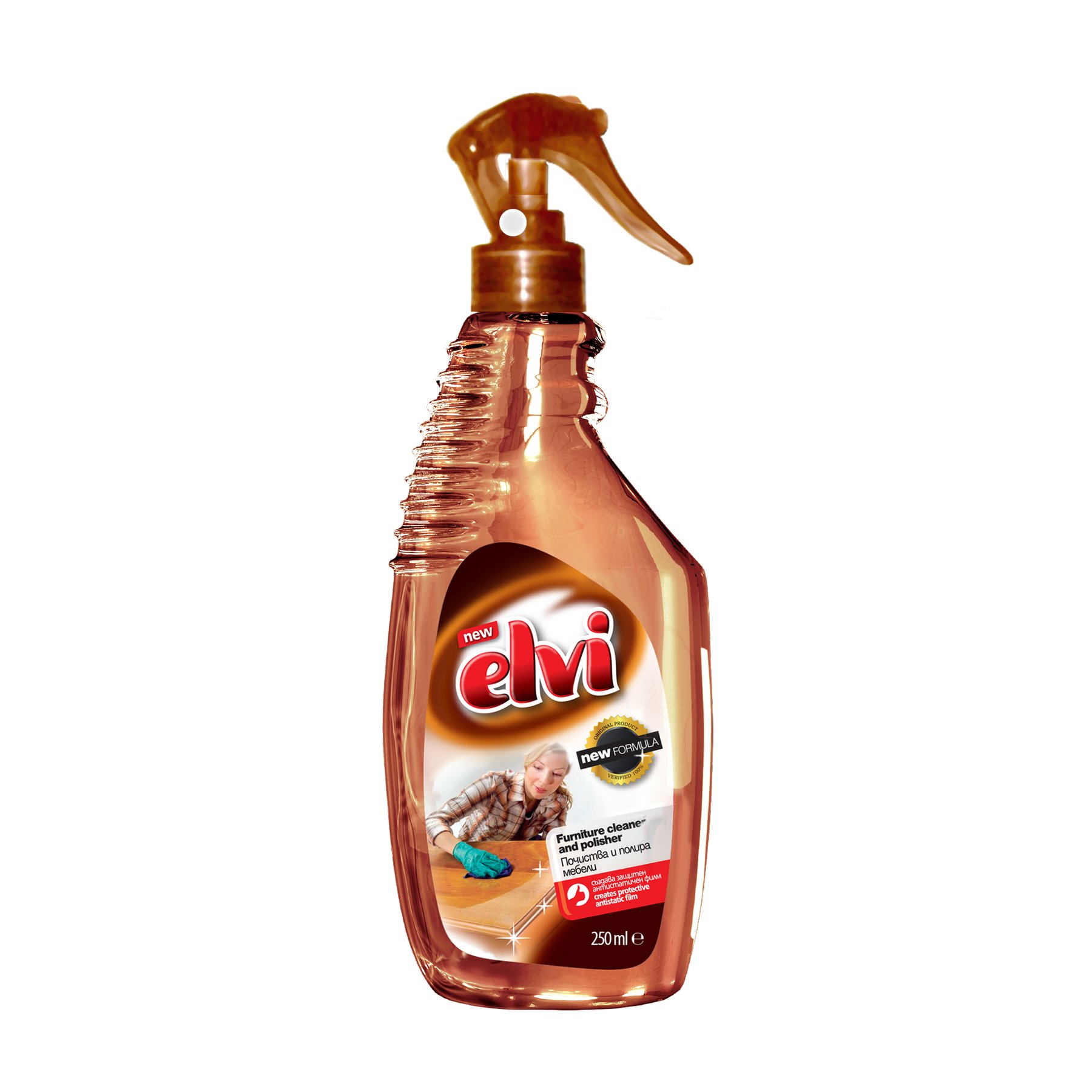 Препарат за почистване на мебели Elvi и дърво