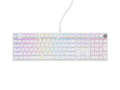 Клавиатура Genesis Mechanical Gaming Keyboard Thor 404 White RGB Backlight Gateron Peach Silent