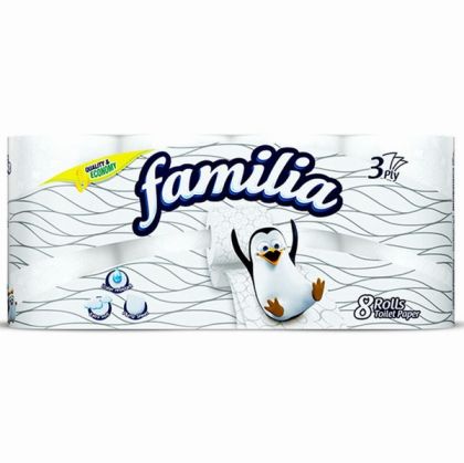 Тоалетна хартия Familia 100% целулоза