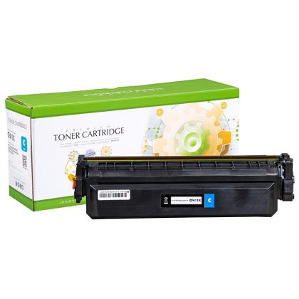 Тонер касета универсална Static Control Cyan HP no. 410X CF411X CRG-046HC SUPER PREMIUM Съвместим консуматив