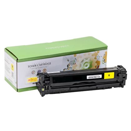 Тонер касета универсална Static Control Yellow HP no. 125A CB542A 128A CE322A 131A CF212A CRG-716Y CRG-731Y SUPER PREMIUM Съвместим консуматив