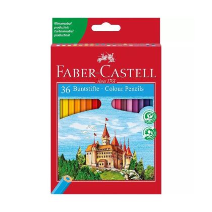 Цветни моливи Faber-Castell Castle Шестоъгълни