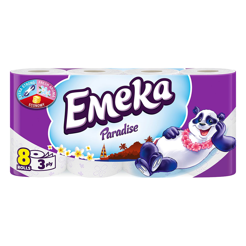 Тоалетна хартия Емека Paradise 8 броя
