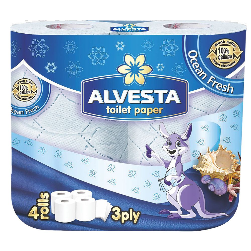 Тоалетна хартия Alvesta Океан 3пл оп4
