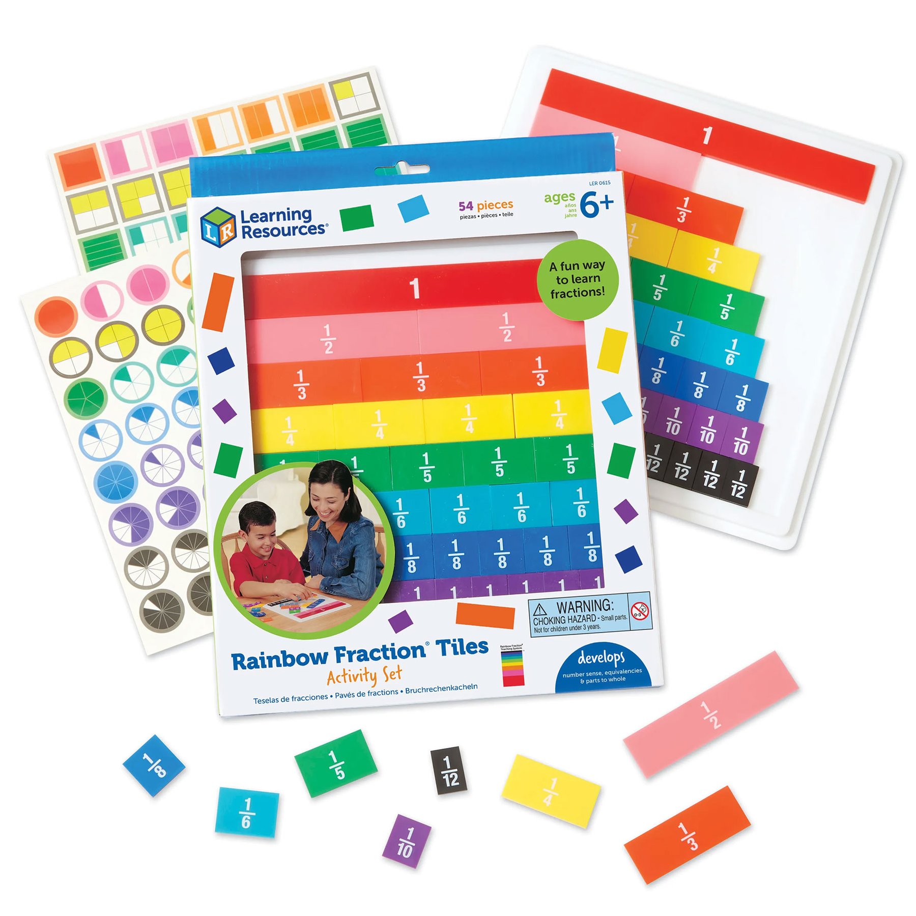 Learning Resources Плочки с дроби