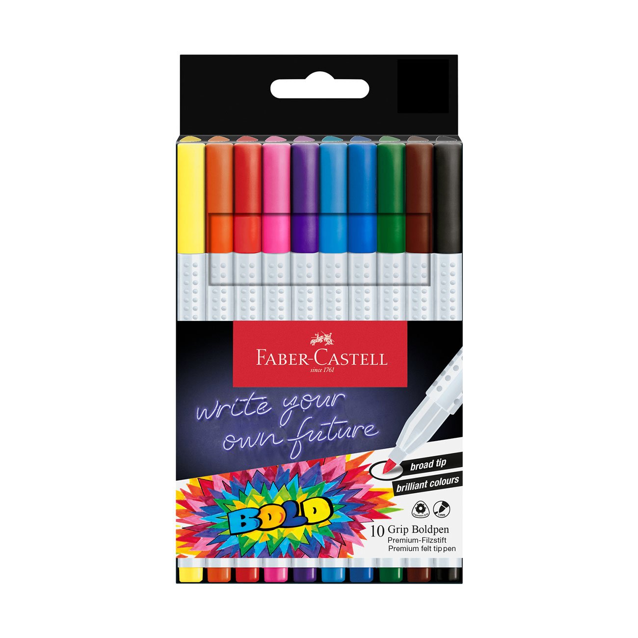 Faber-Castell Флумастери Grip Boldpen