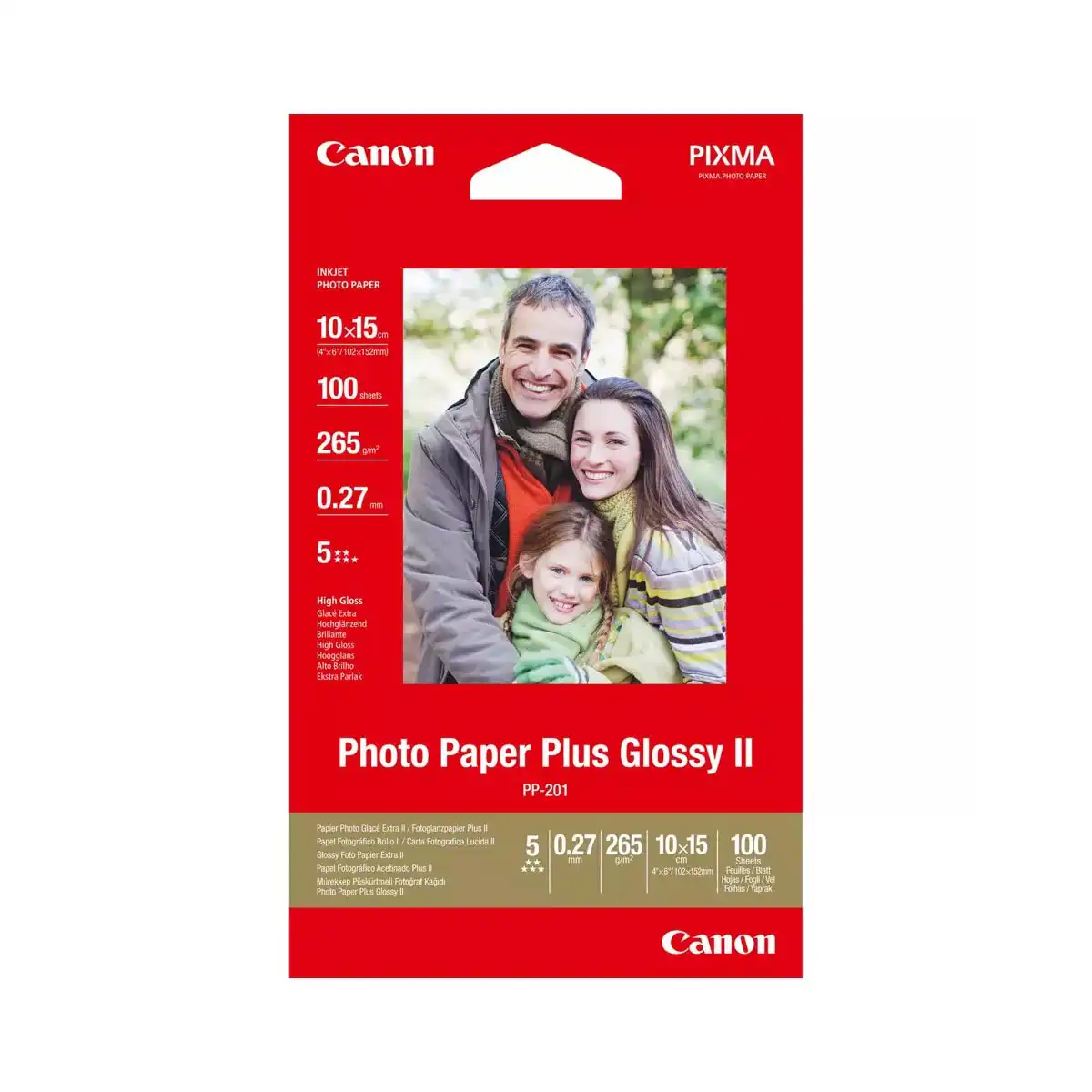 Canon Фото хартия Plus Glossy PP-201