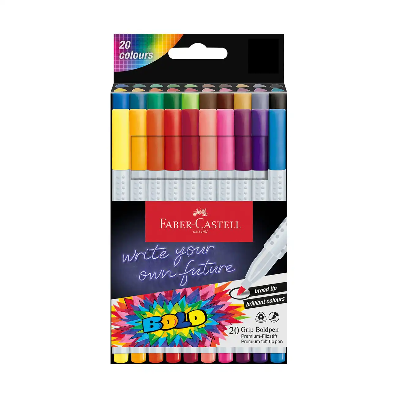 Faber-Castell Флумастери Grip Boldpen