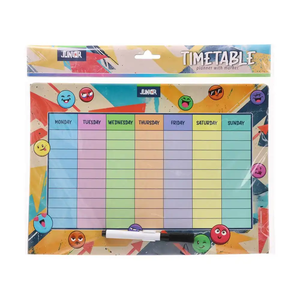 Дъска с програма за седмицата Junior Timetable