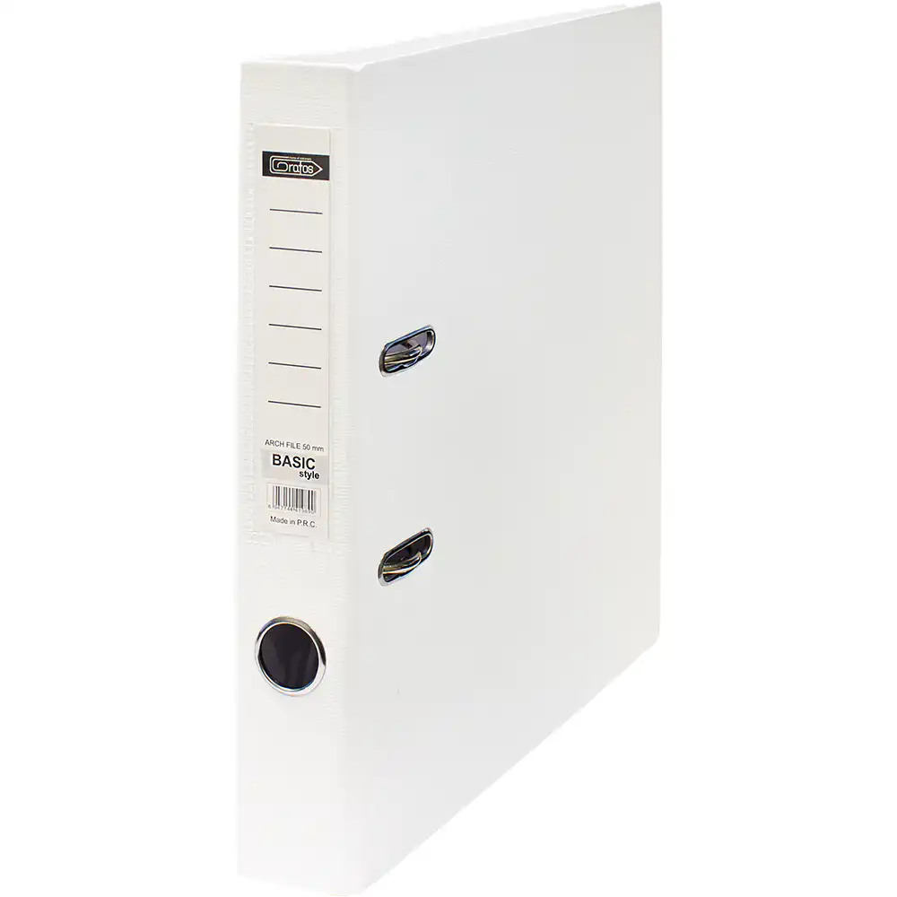 Класьор GRAFOS BASIC PP A4 5см бял