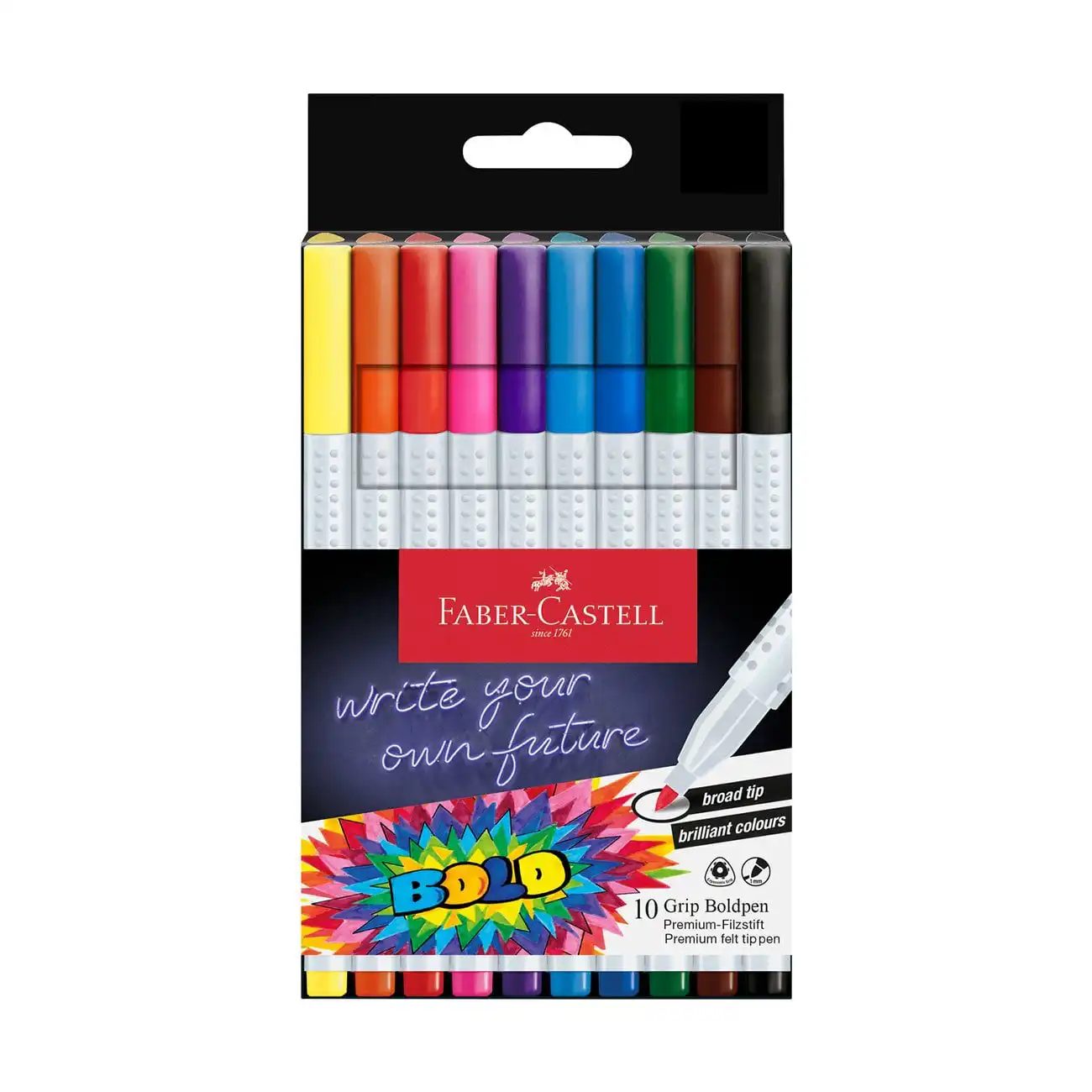 Faber-Castell Флумастери Grip Boldpen