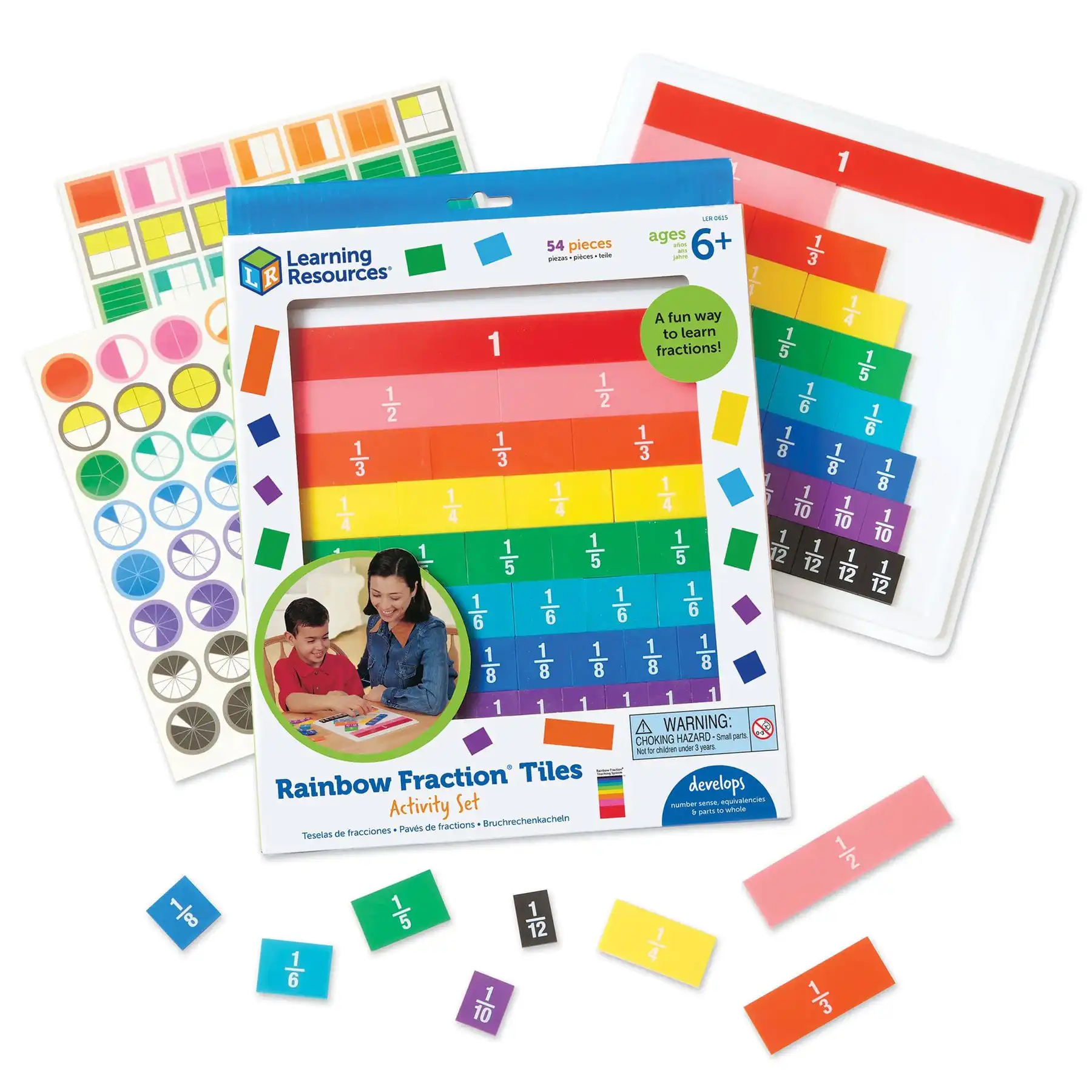 Learning Resources Плочки с дроби