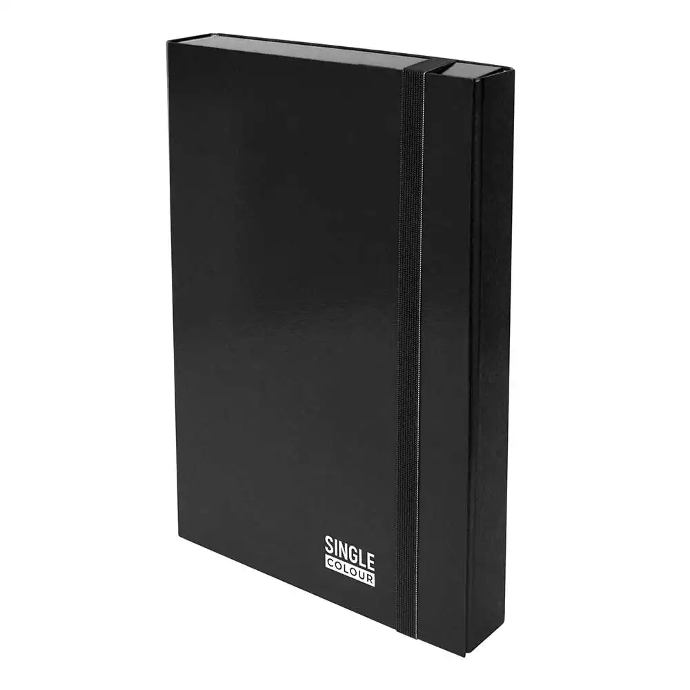 Кутия с ластик Single Colour 245х325х50 мм черна