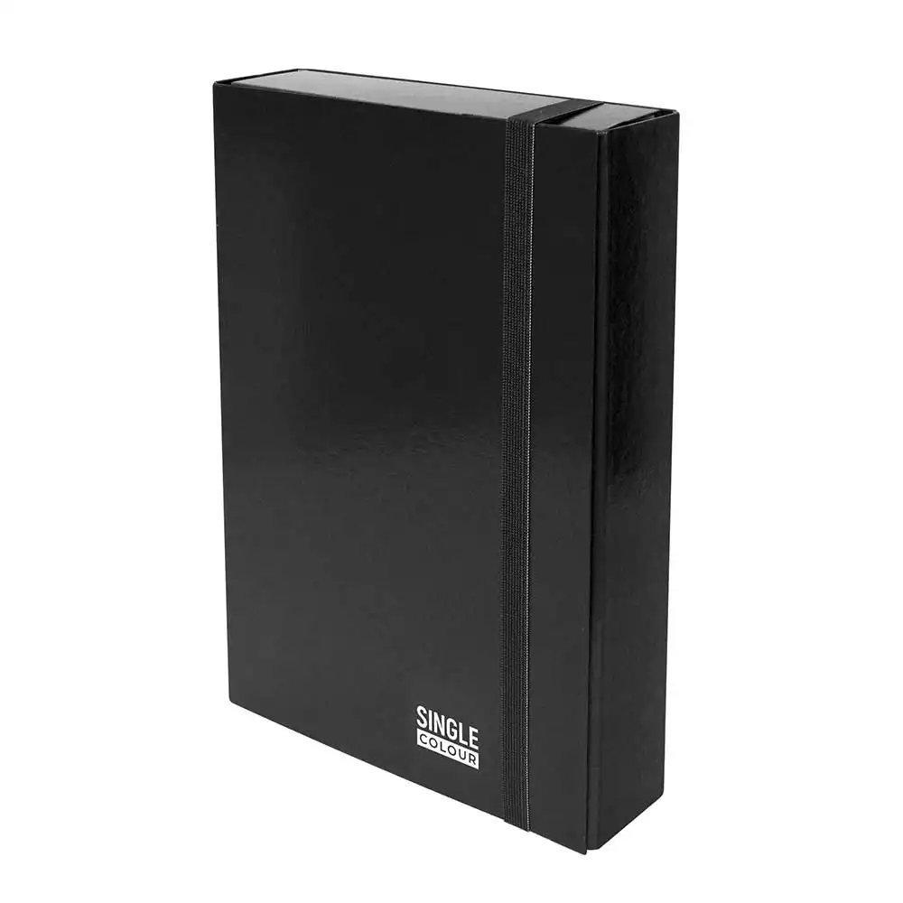 Кутия с ластик Single Colour 260х335х70 мм черна