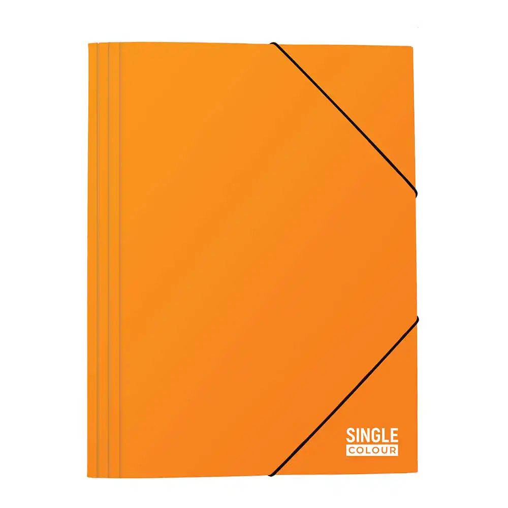 Папка с ластик Single Colour 260х340 мм оранж